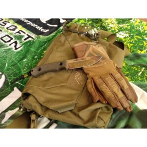 TRC Knives K-1s Elmax Green Canvas Micarta