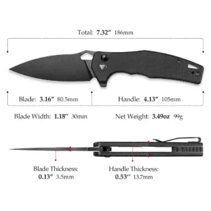 Сгъваем нож Trivisa Corvus-04B