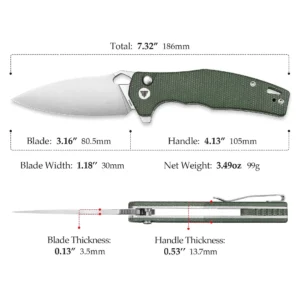 Сгъваем нож Trivisa Corvus-04G