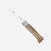 Нож Opinel No 08 неръждаема стомана, дръжка бреза ламинирана кафява
