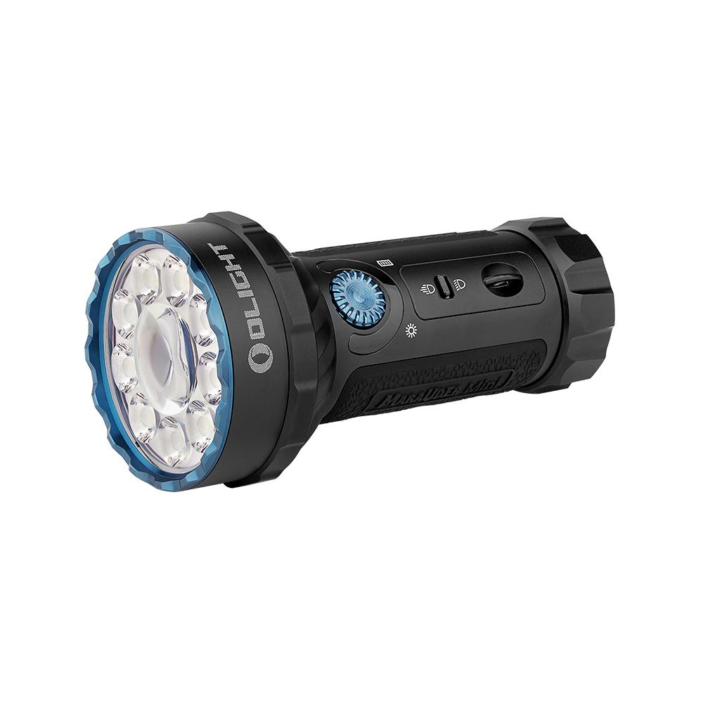 fener-flashlight-olight-marauder-mini-7000-lumena-600-metra-dalekobojnost-3.7v-24wh-32650-battery-ipx8-cheren-black