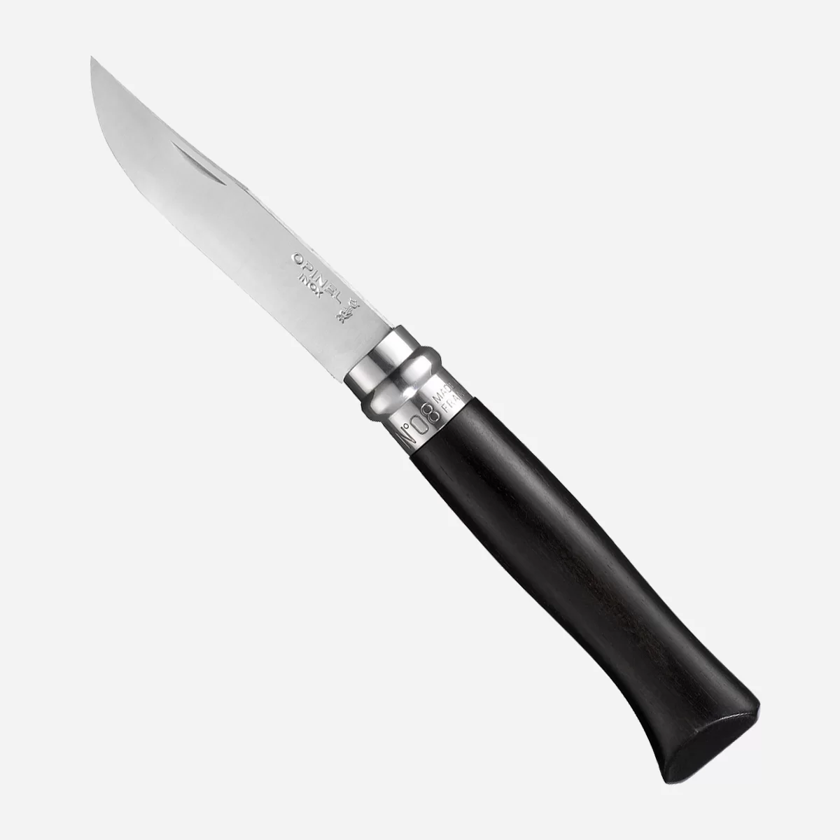 sgavaem-noj-folding-knife-opinel-nomer-8-stainless-steel-nerajdaema-stomana-12c27-abanosovo-dyrvo-viroblock
