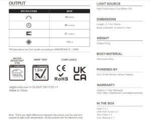 Olight Imini 2 50lm.