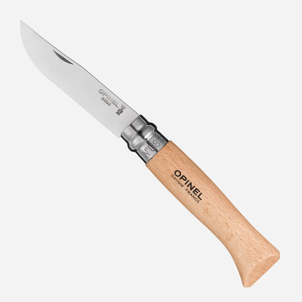 sgavaem-noj-folding-knife-opinel-nomer-8-420-nerajdaema-stomana-dryjka-lakiran-i-poleran-buk-inox-made-in-france
