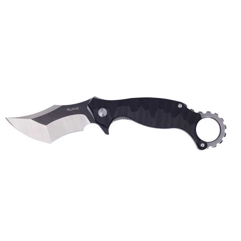 sgavaem-noj-folding-knife-ruike-p881-b1-stomana-14c28n-dryjka-g10-420-stainless steel-karambit-cheren