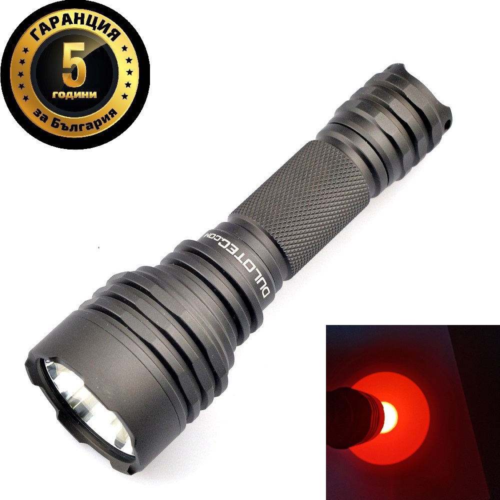 fener-flashlight-dulotec-convoy-c8+-c-chervena-svetlina-1000-lumena-700-metra-18650-battery