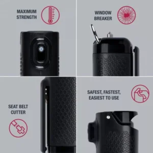 Лютив Спрей SABRE Red Safe Escape Gel 3-in-1 Automotive Tool BLACK