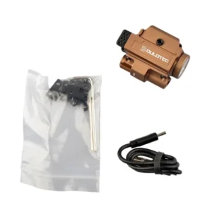 Пистолетен фенер Dulotec G3 кафяв – подцевен с лазерен целеуказател зелен