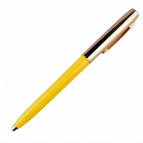 himikalka-fisher-space-pen-cap-o-matic-brass-cap-yellow-barrel-775g-y