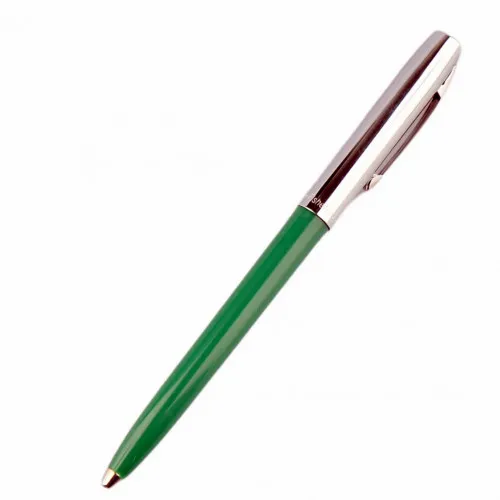 himikalka-fisher-space-pen-cap-o-matic-chrome-cap-green-barrel-775-gr
