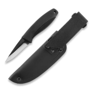 Нож Peltonen Knives Pikkusissi M23 puukko, 80CrV2 - Black Leather