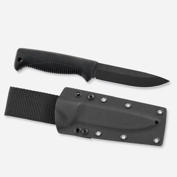 fiksiran-nozh-peltonen-m07-ranger-puukko-80crv2-karbonova-stomana-ptfe-teflon-tpe-kydex-kaniq-black