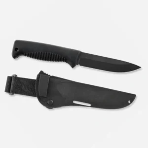 fiksiran-nozh-peltonen-m07-ranger-puukko-80crv2-karbonova-stomana-ptfe-teflon-tpe-compozitna-plastmasova-kaniq-black