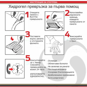 Burntec Hydrogel – Превръзка при изгарания - 12 x 12