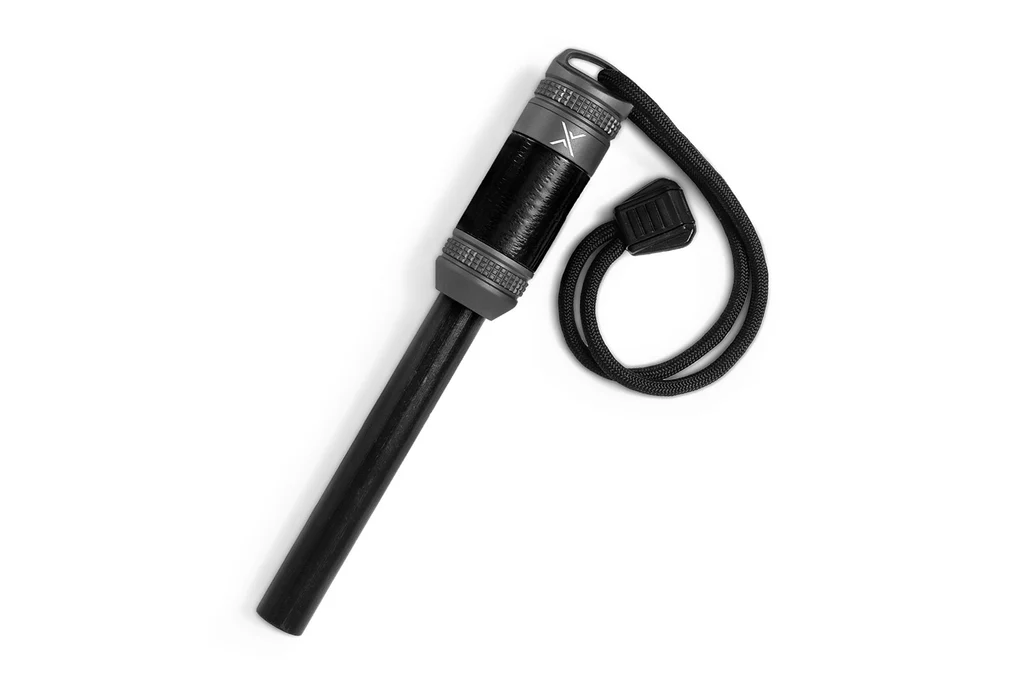 magnezieva-zapalka-exotac-firerod-xl-gunmetal-12,7mm-alumini-6061-za-ocelqvane-quicklight-tamponi